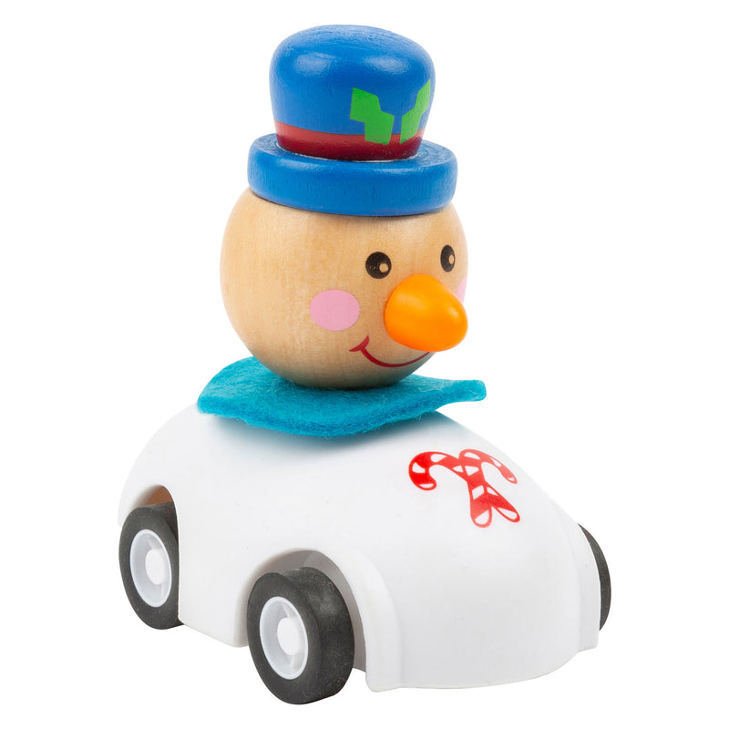 Afbeelding laden in galerijviewer, Small Foot Houten Pull-back Kerstauto