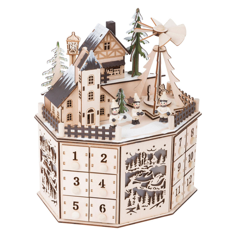 Afbeelding laden in galerijviewer, Small foot - houten adventskalender kerst landschap
