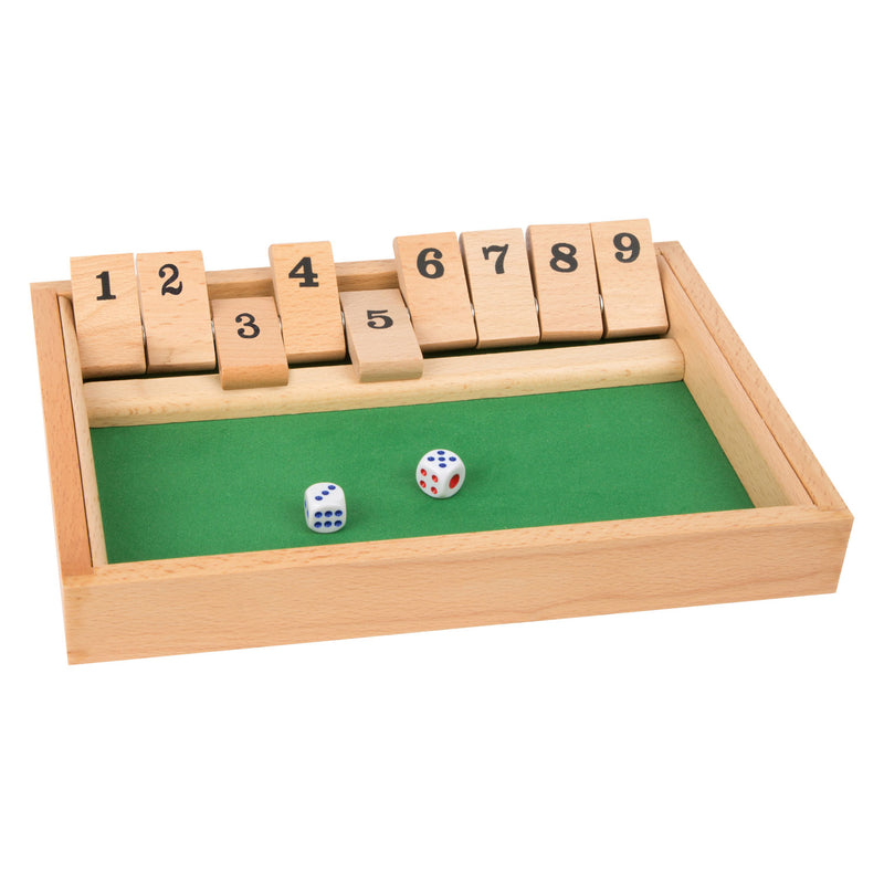 Afbeelding laden in galerijviewer, Small Foot Shut the Box Houten Dobbelspel