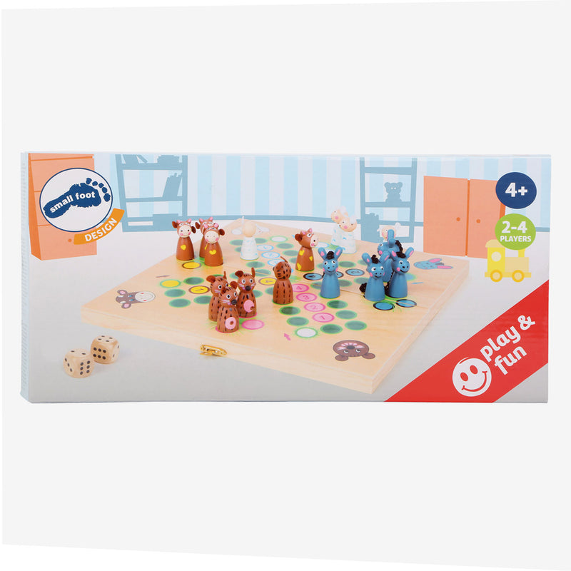 Afbeelding laden in galerijviewer, Small foot - houten ludospel boerderijdieren