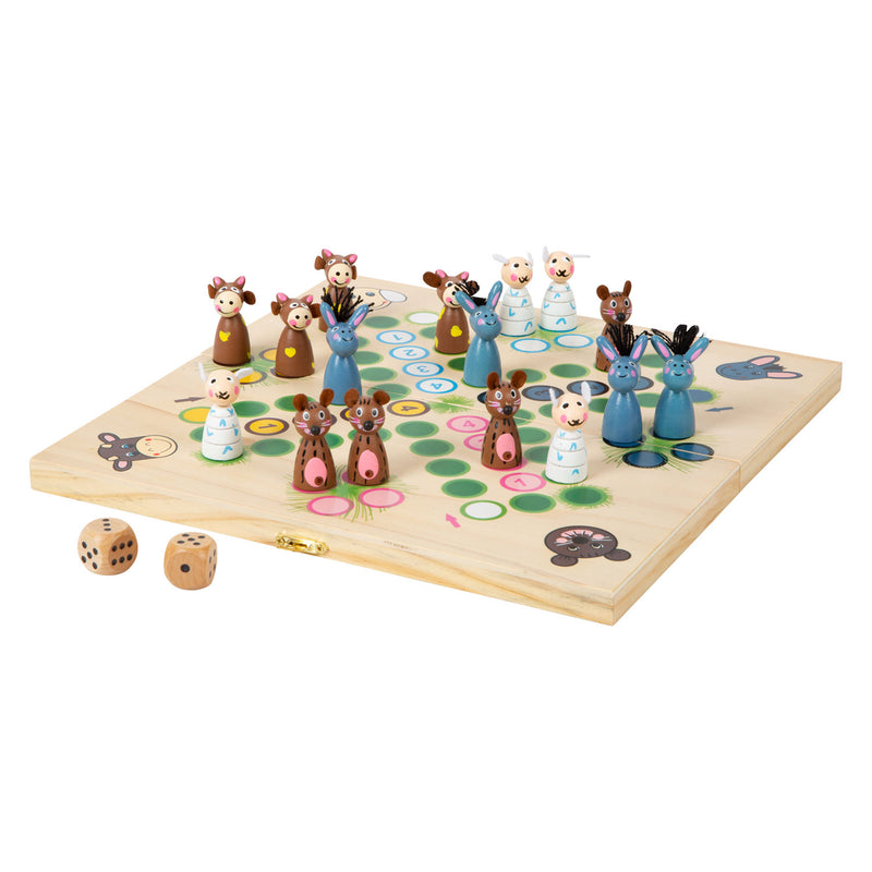 Afbeelding laden in galerijviewer, Small foot - houten ludospel boerderijdieren