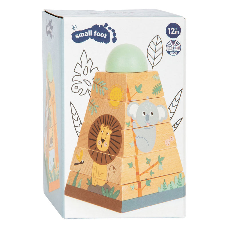 Afbeelding laden in galerijviewer, Small foot - stapeltoren safari, 6dlg.