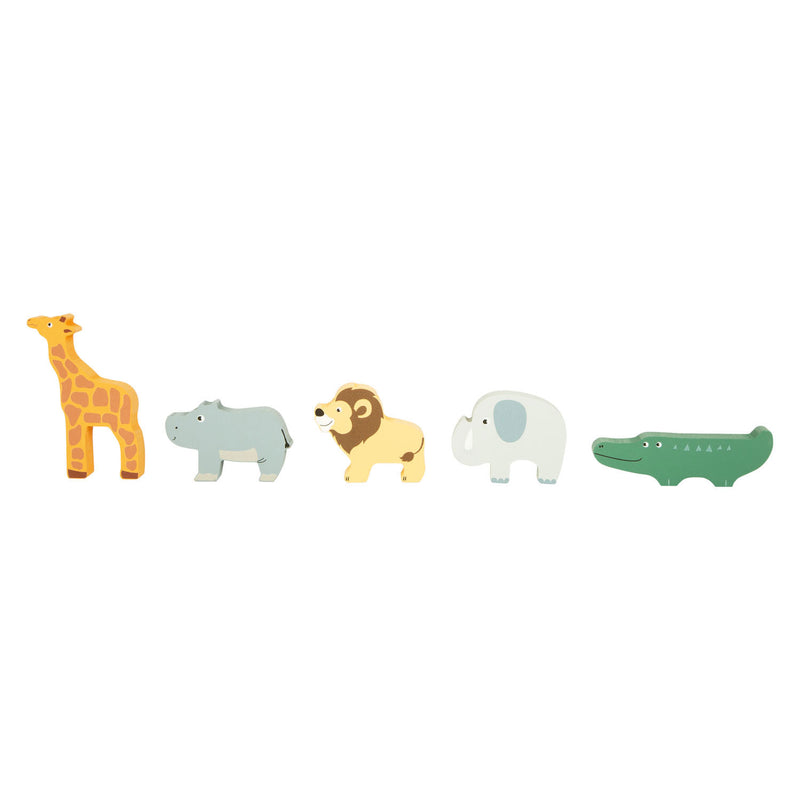 Afbeelding laden in galerijviewer, Small foot - houten vormenstoof jeep safari, 6dlg.