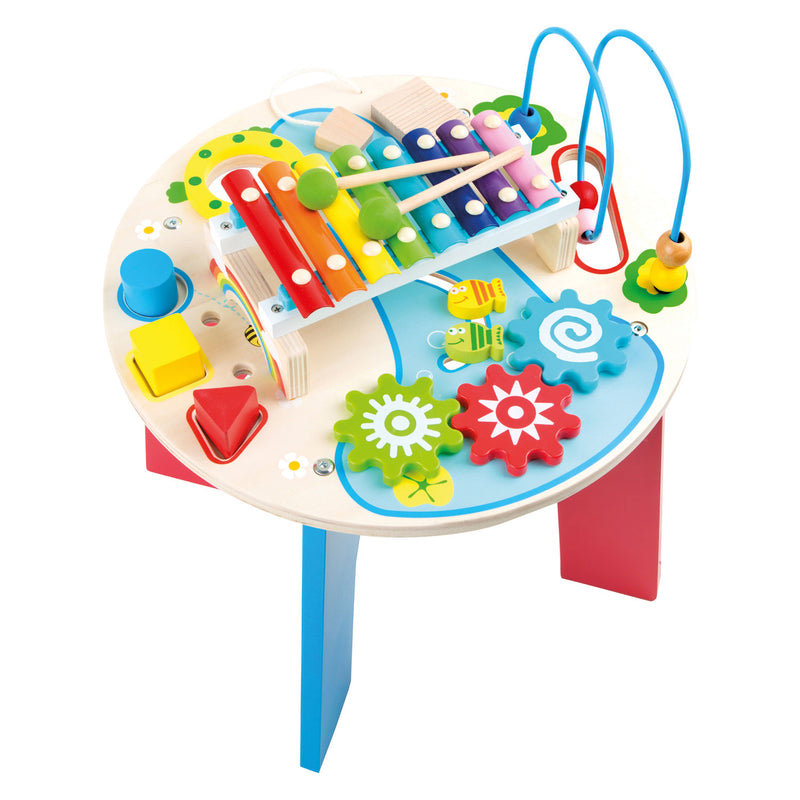 Afbeelding laden in galerijviewer, Small foot - houten activiteiten en muziektafel 2in1