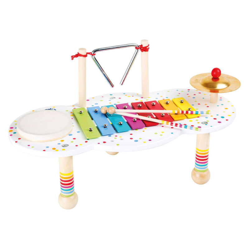 Afbeelding laden in galerijviewer, Small Foot Houten Muziektafel met Stippen, 3dlg.