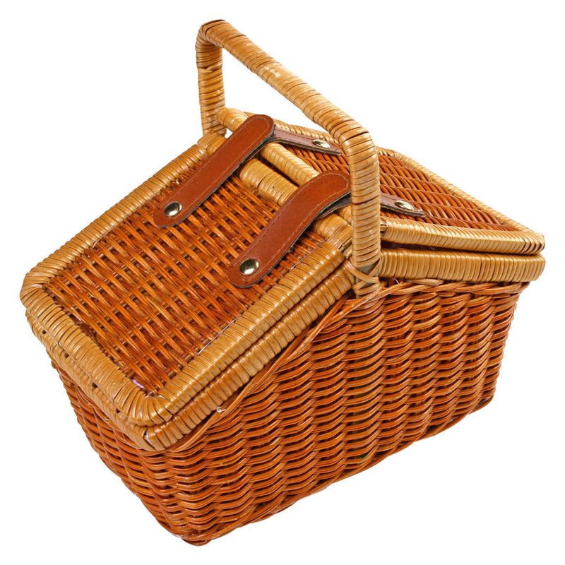 Afbeelding laden in galerijviewer, Small foot - houten picknickmand met servies romantisch, 30dlg.