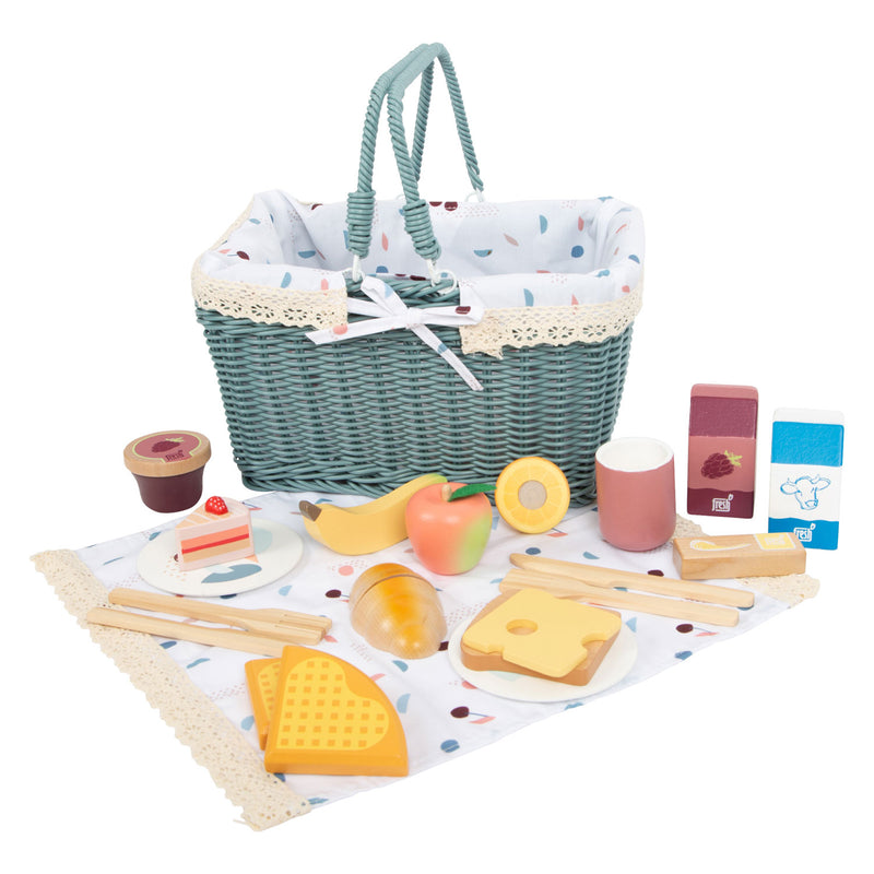 Afbeelding laden in galerijviewer, Small foot - picknickset met houten speeleten tasty, 26dlg.