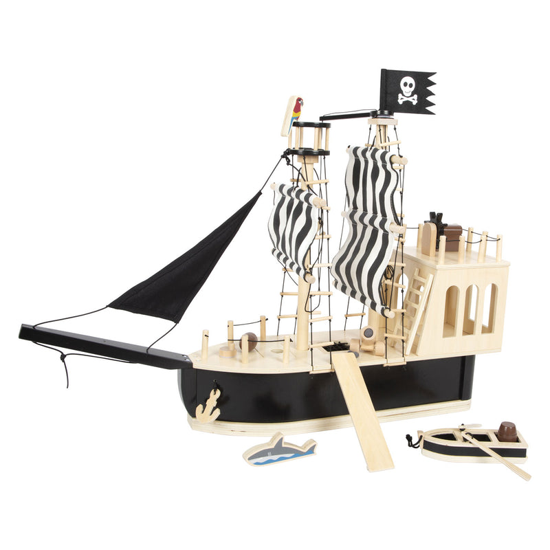 Afbeelding laden in galerijviewer, Small foot - houten poppenhuis piratenboot
