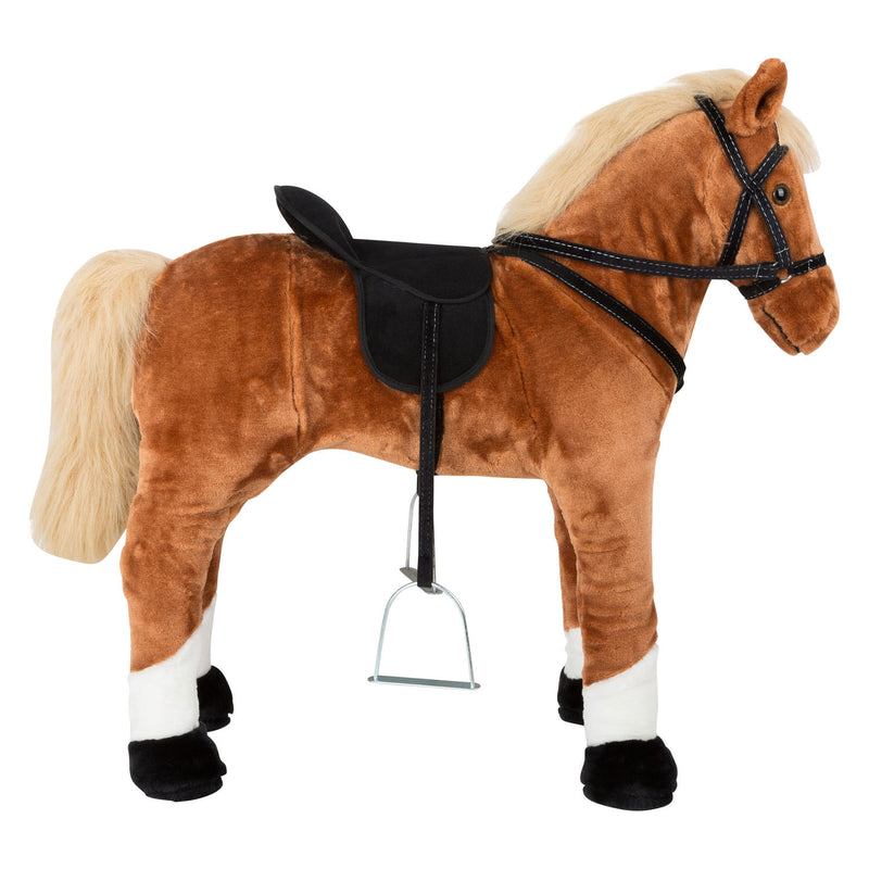 Afbeelding laden in galerijviewer, Small Foot Houten Hobbypaard Bruin Staand met Geluid