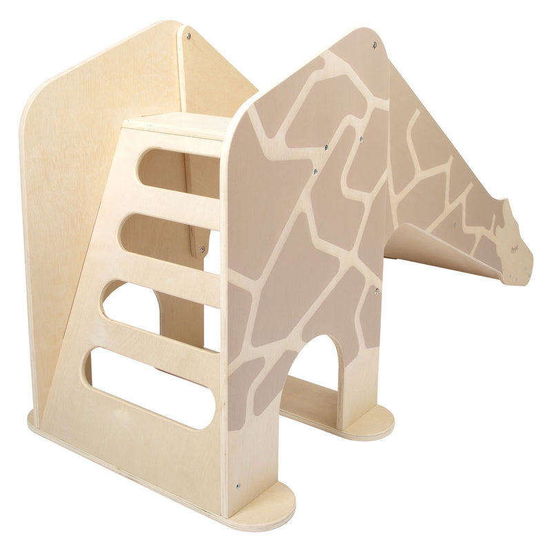 Afbeelding laden in galerijviewer, Small foot - houten indoor glijbaan giraffe wildlife