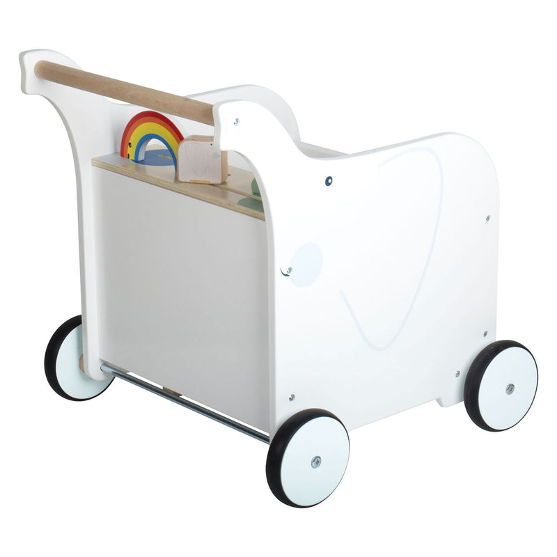 Afbeelding laden in galerijviewer, Small foot - baby walker speelgoedkist olifant