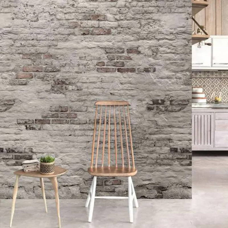 Afbeelding laden in galerijviewer, Dutch wallcoverings fotobehang old brick wall grijs