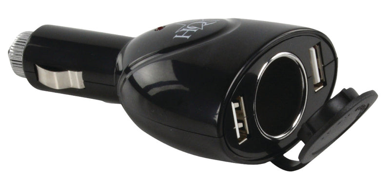Afbeelding laden in galerijviewer, Hq p. sup. usb202 dubbele usb autolader met 12 v aansluiting