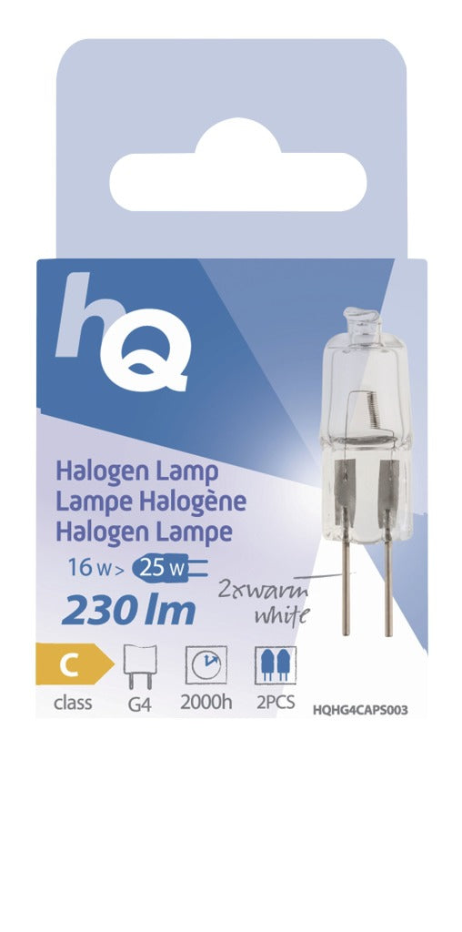 Afbeelding laden in galerijviewer, Hq hg4 caps003 halogeenlamp capsule g4 16 w 230 lm 2 800 k