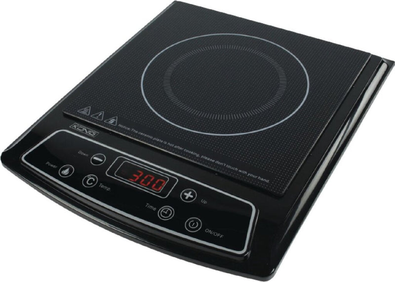 Afbeelding laden in galerijviewer, K ouml;nig induction cooker 2000 w black