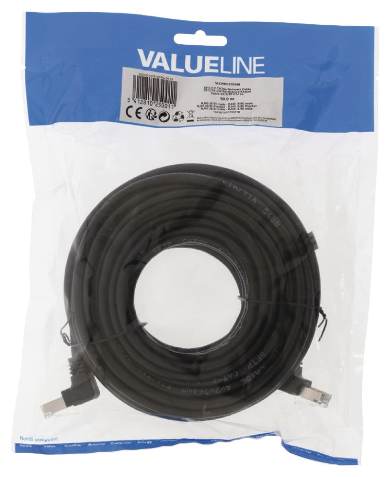 Afbeelding laden in galerijviewer, Valueline vlcp85127b100 cat5e sf utp netwerkkabel rj45 (8 8) male - rj45 (8 8) male 10.0 m zwart