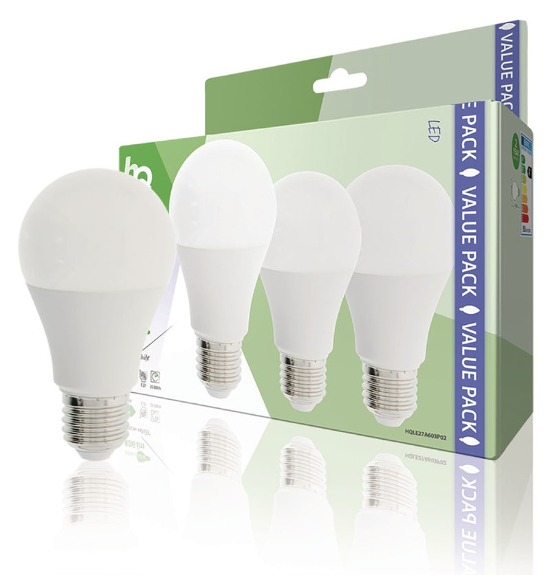 Afbeelding laden in galerijviewer, Hq le27a603p02 led lamp 3 stuks e27 a60 9 w 806 lm 2700 k