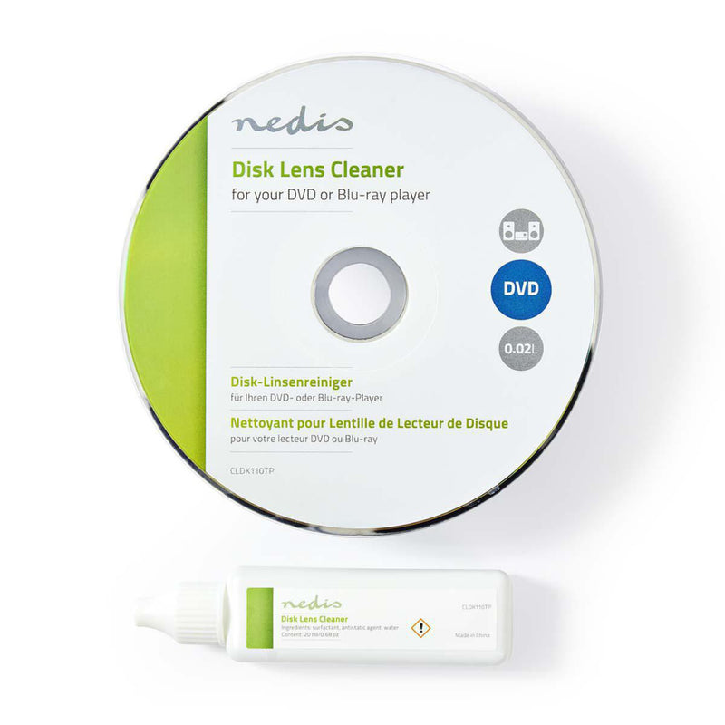 Afbeelding laden in galerijviewer, Nedis cldk110tp lensreiniger blu-ray dvd 20 ml