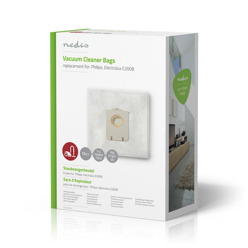 Afbeelding laden in galerijviewer, Nedis dubg220aep12 stofzuigerzak philips, electrolux e200b