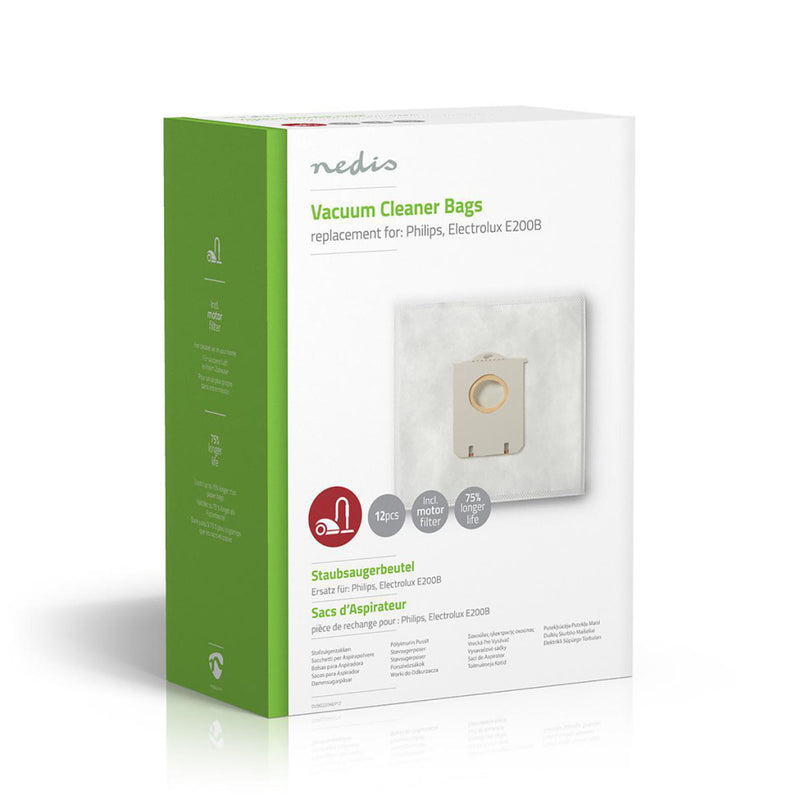 Afbeelding laden in galerijviewer, Nedis dubg220aep12 stofzuigerzak philips, electrolux e200b