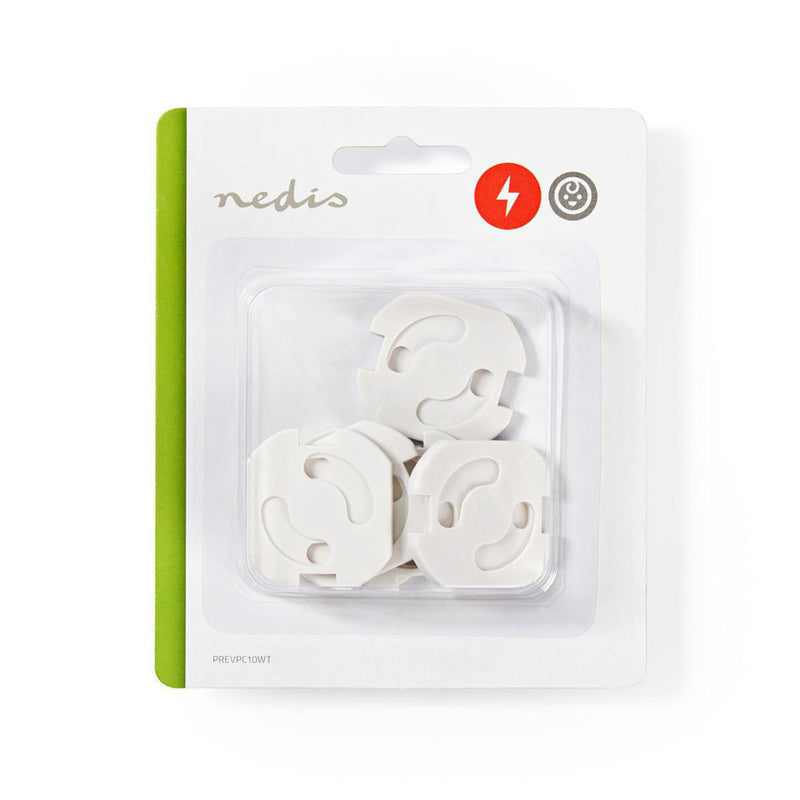 Afbeelding laden in galerijviewer, Nedis prevpc10wt beschermer voor wandcontactdoos type-f (schuko)