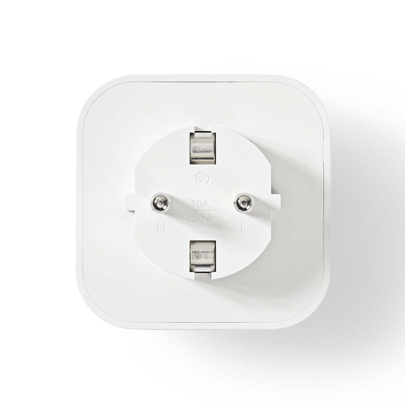 Afbeelding laden in galerijviewer, Nedis wifip130fwt wi-fi smart plug schuko type f 10 a