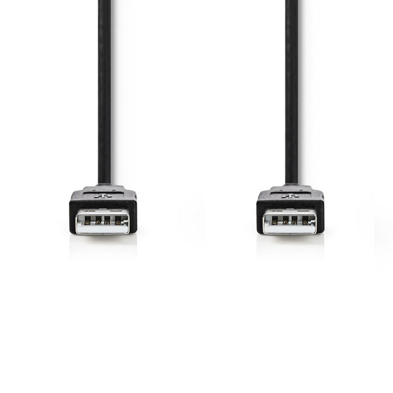 Afbeelding laden in galerijviewer, Nedis ccgt60000bk20 kabel usb 2.0 a male - a male 2,0 m zwart