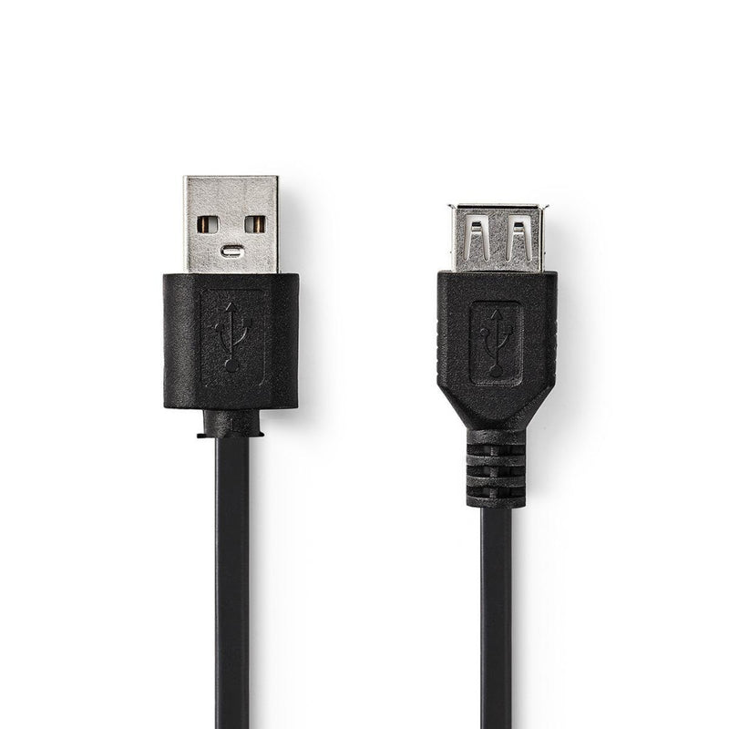 Afbeelding laden in galerijviewer, Nedis ccgt60010bk10 kabel usb 2.0 a male - usb a female 1,0 m zwart