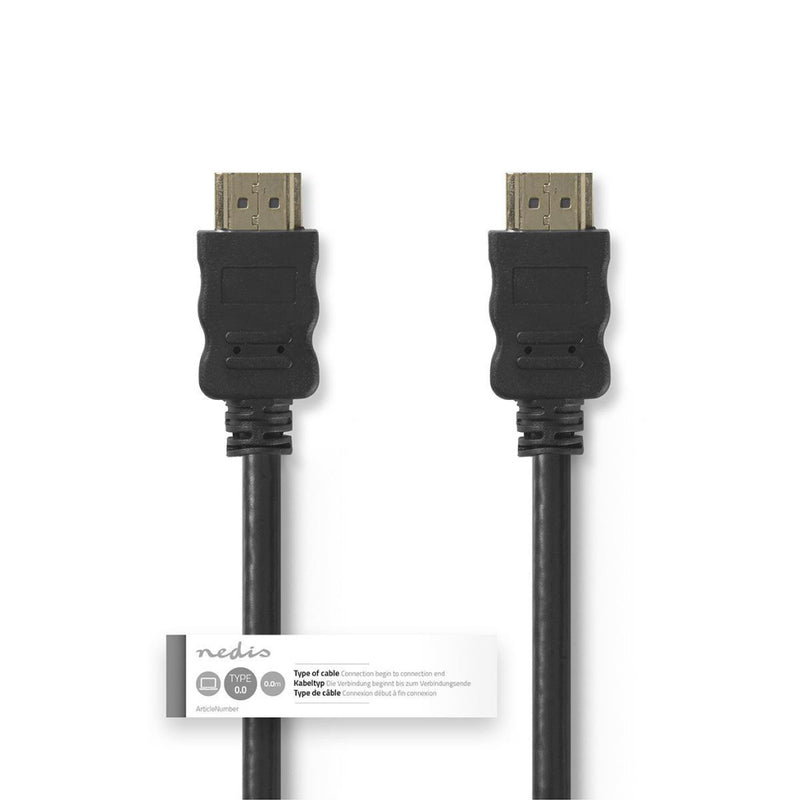 Afbeelding laden in galerijviewer, Nedis cvgt34000bk30 high speed hdmi kabel met ethernet 3 m zwart