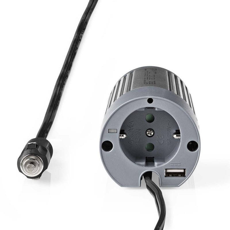 Afbeelding laden in galerijviewer, Nedis PIMS10024 Stroomomvormer Gemodificeerde Sinusgolf 24 V Dc 230 V 100 W 1x Schuko 1x Usb-uitgang