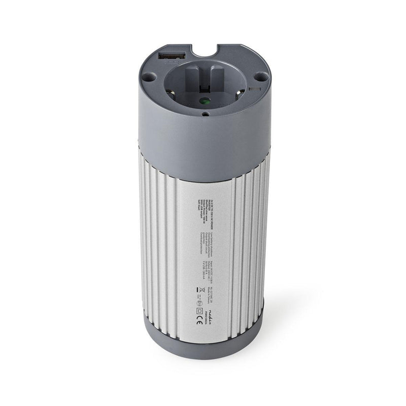 Afbeelding laden in galerijviewer, Nedis PIMS10024 Stroomomvormer Gemodificeerde Sinusgolf 24 V Dc 230 V 100 W 1x Schuko 1x Usb-uitgang