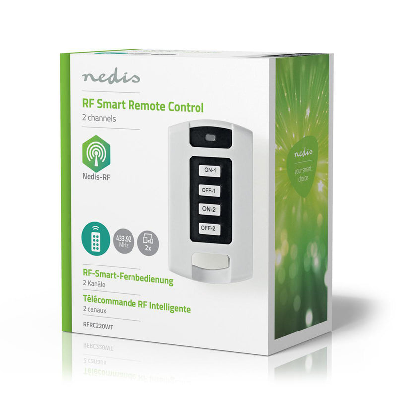 Afbeelding laden in galerijviewer, Nedis rfrc220wt rf smart afstandsbediening 2 kanalen