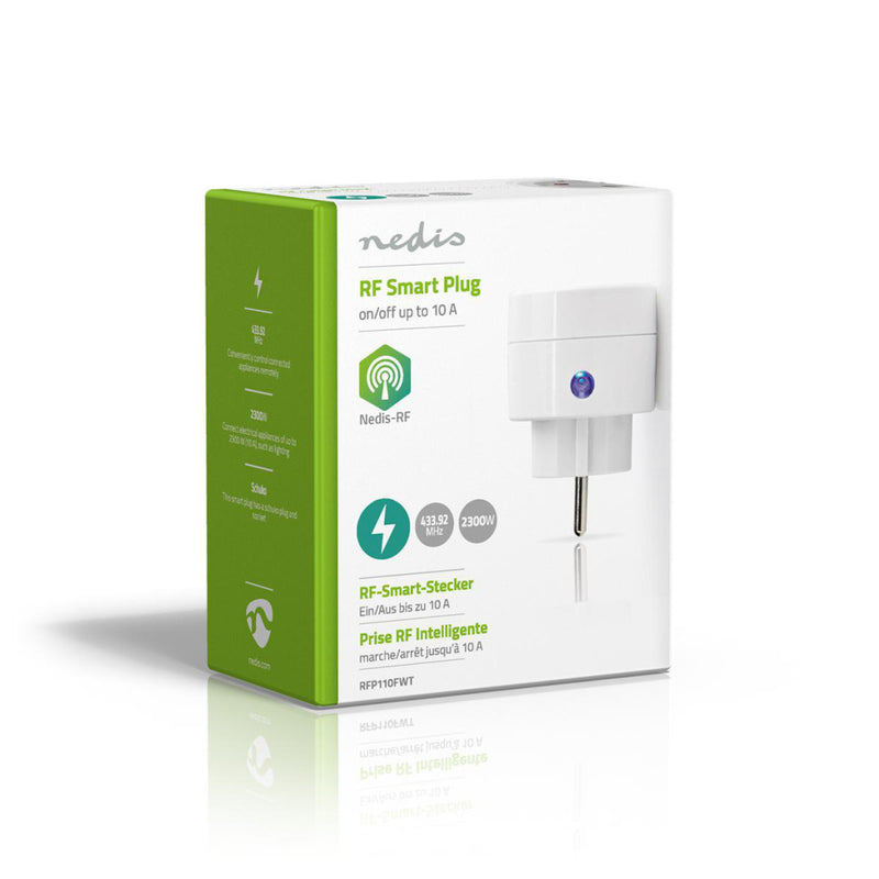 Afbeelding laden in galerijviewer, Nedis rfp110fwt rf smart stekker aan uit schuko type f 2300 w