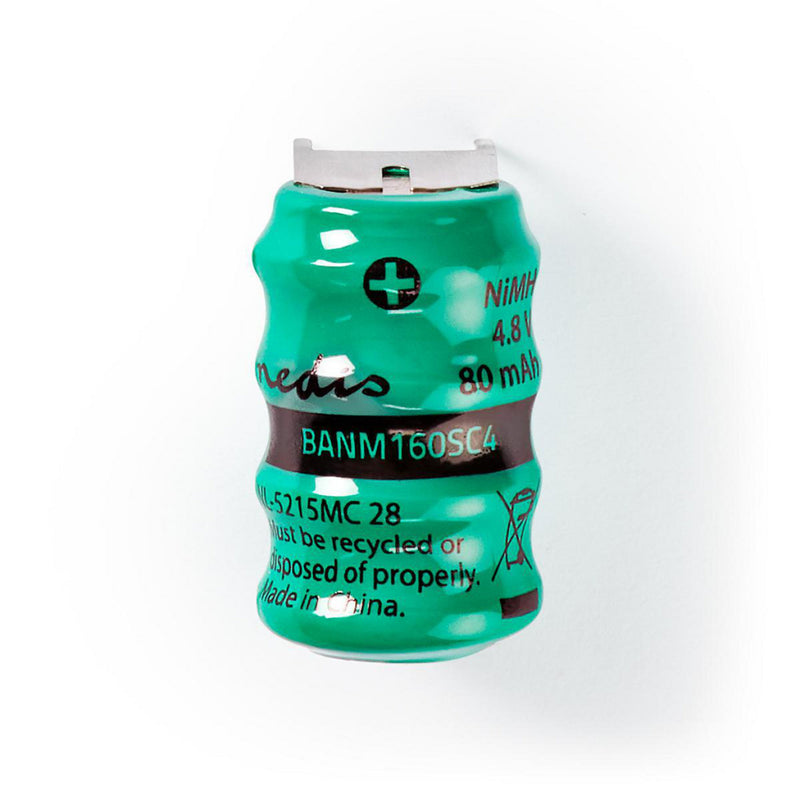 Afbeelding laden in galerijviewer, Nedis banm160sc4 nikkel-metaalhydride-accu 4,8 v 80 mah soldeerlip
