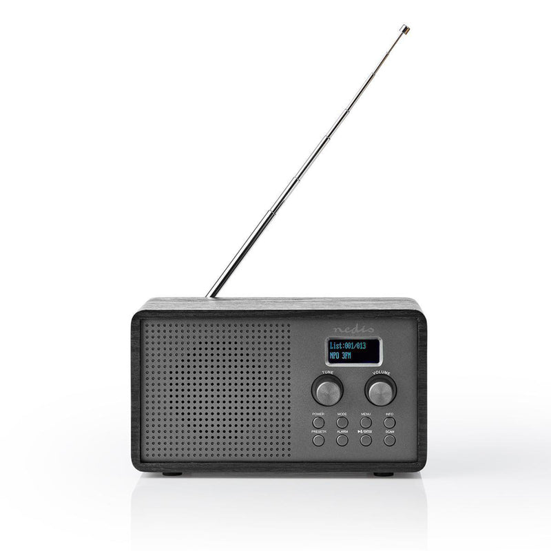Afbeelding laden in galerijviewer, Nedis rddb5110bk dab+ radio 4,5 w fm klok wekkerfunctie zwart