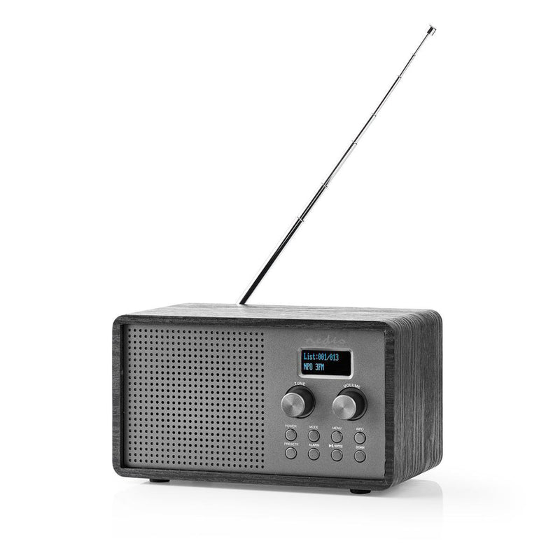 Afbeelding laden in galerijviewer, Nedis rddb5110bk dab+ radio 4,5 w fm klok wekkerfunctie zwart