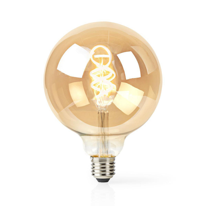 Afbeelding laden in galerijviewer, Nedis wifilt10gdg125 wi-fi warm tot koel wit led filamentlampgedraaid e27 g125 5,5 w 350 lm