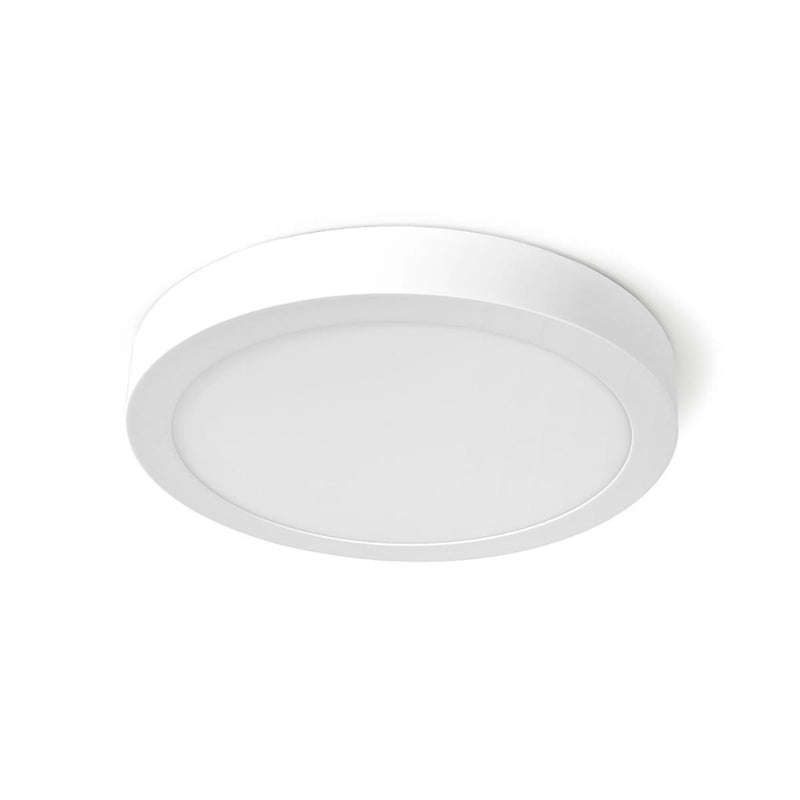 Afbeelding laden in galerijviewer, Nedis wifilaw20wt wi-fi smart plafondlamp rond oslash; 30 cm warm tot koel wit 1200 lm 18 w slank design aluminium