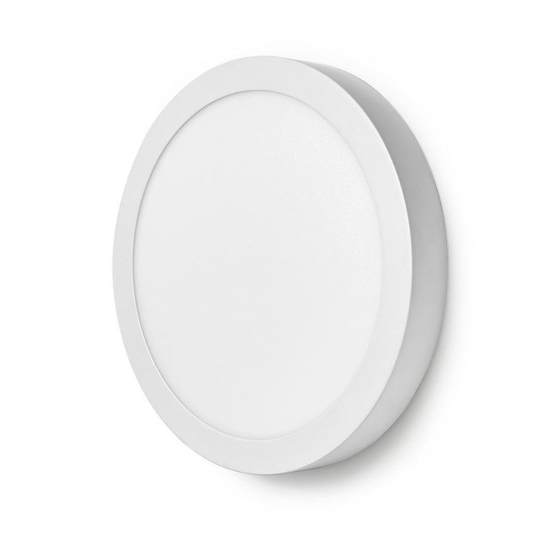 Afbeelding laden in galerijviewer, Nedis wifilaw20wt wi-fi smart plafondlamp rond oslash; 30 cm warm tot koel wit 1200 lm 18 w slank design aluminium