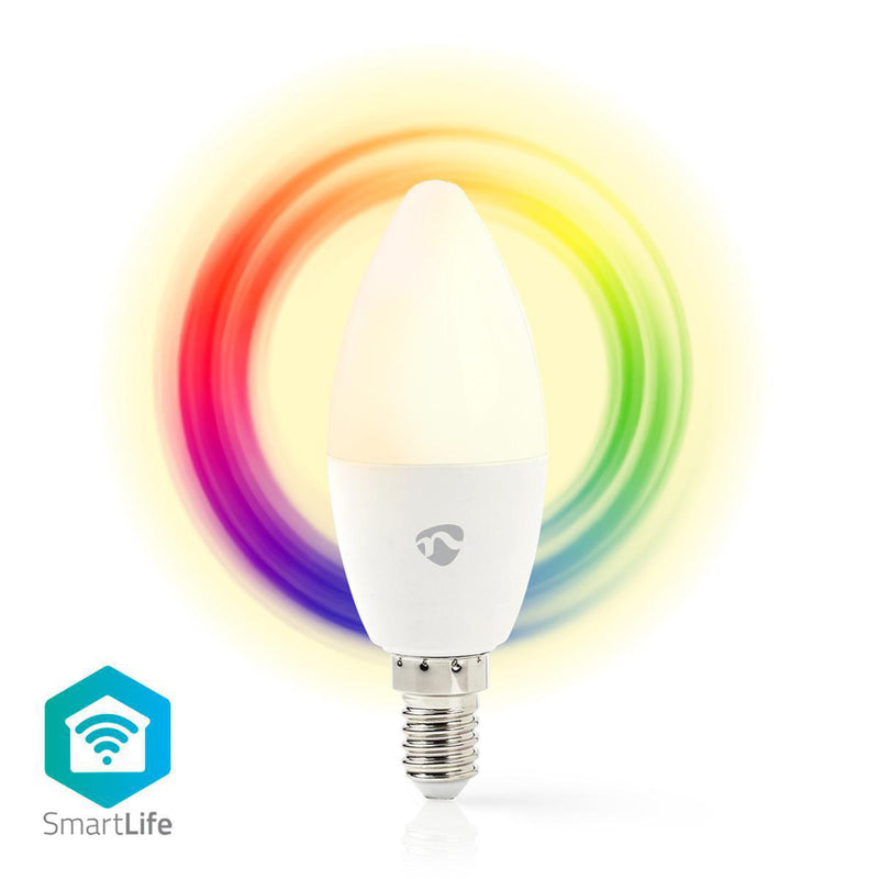 Afbeelding laden in galerijviewer, Nedis wifilc11wte14 wi-fi smart led-lamp full colour en warm-wit e14