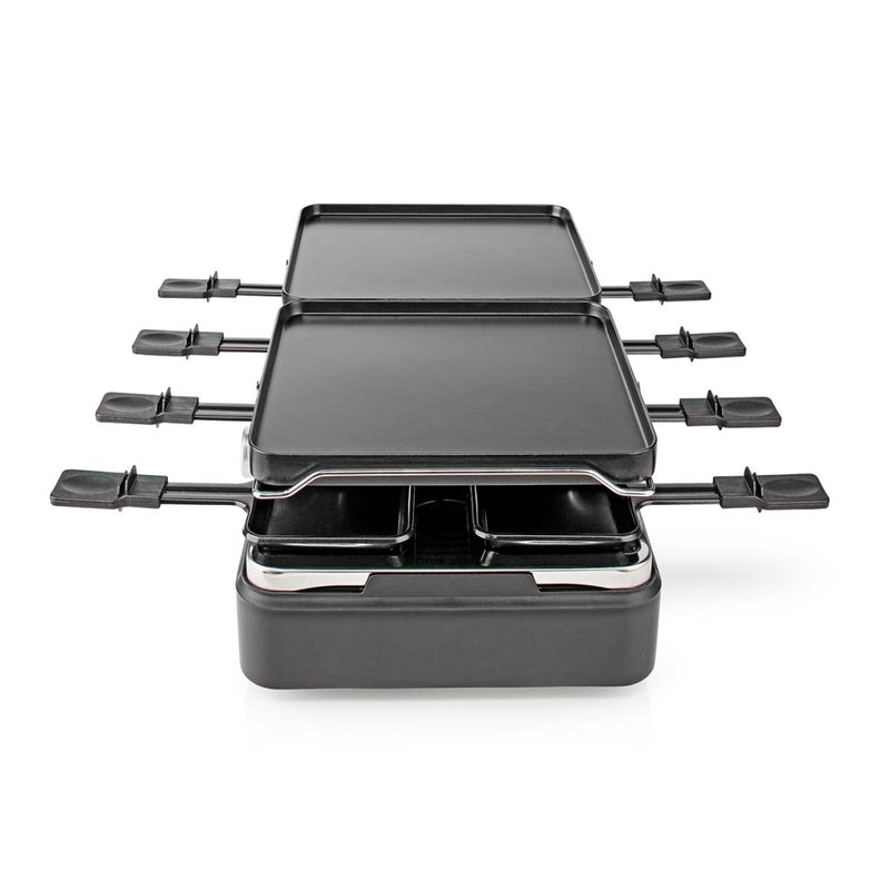 Afbeelding laden in galerijviewer, Nedis fcra300fbk8 raclette steen grill voor 8 personen
