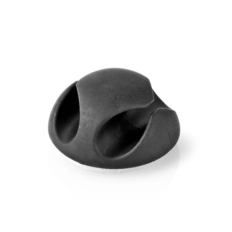 Afbeelding laden in galerijviewer, Nedis cmgc20026bk kabelmanagement kabelclip click go 6 stuks aantal slots: 2 sleuven maximale kabeldikte: 5.3 mm tpe zwart