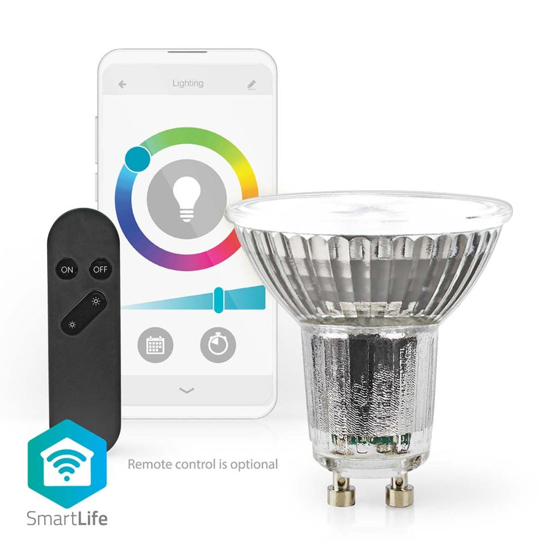 Afbeelding laden in galerijviewer, Nedis wifilrc10gu10 smartlife multicolour lamp wi-fi gu10 345 lm 4.9 w rgb warm to cool white android trade; ios par16