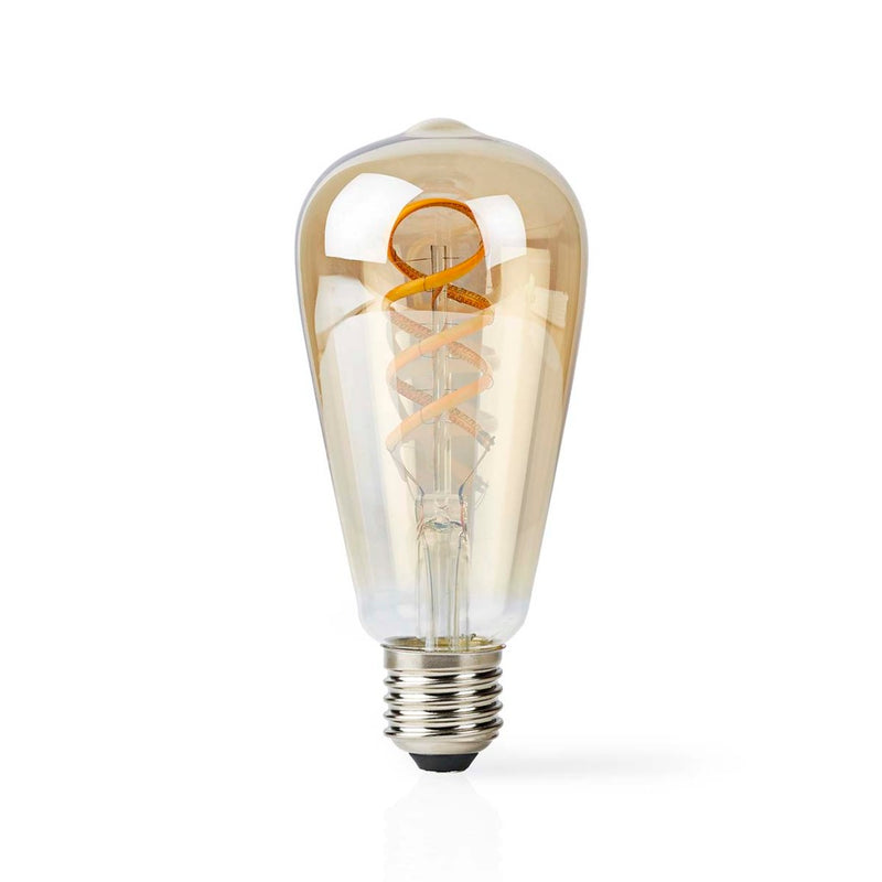 Afbeelding laden in galerijviewer, Nedis wifilrt10st64 smartlife led filamentlamp wi-fi e27 360 lm 4.9 w warm to cool white 1800 - 6500 k glas android trade; ios st64