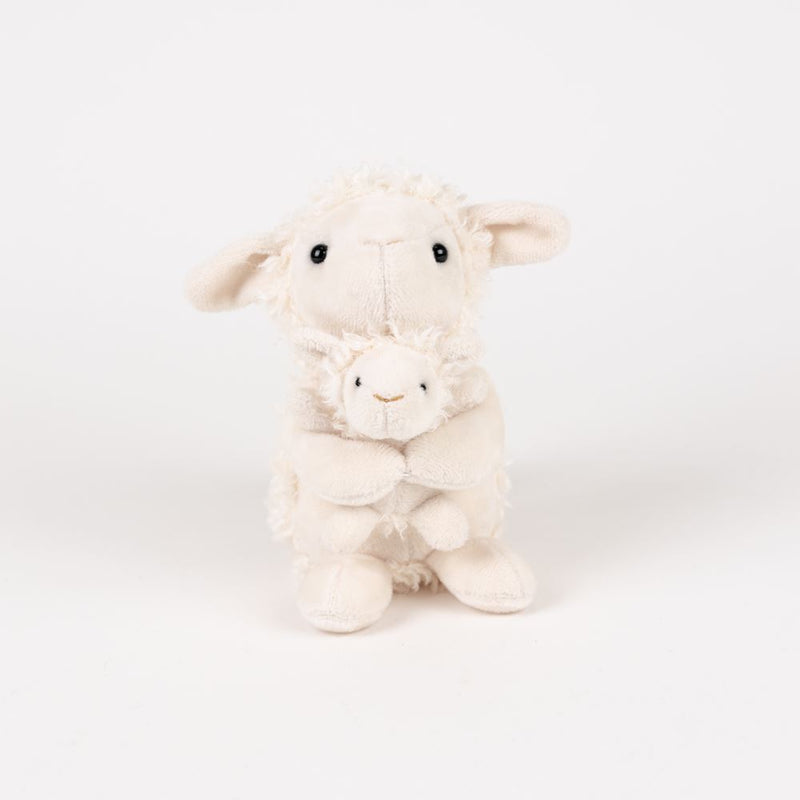 Afbeelding laden in galerijviewer, Egmont knuffel schaap met baby. 15x15x12