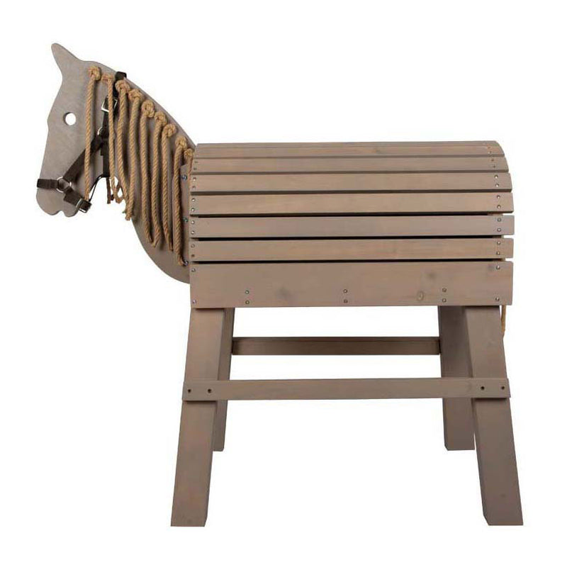 Afbeelding laden in galerijviewer, Small foot - houten paard grijs