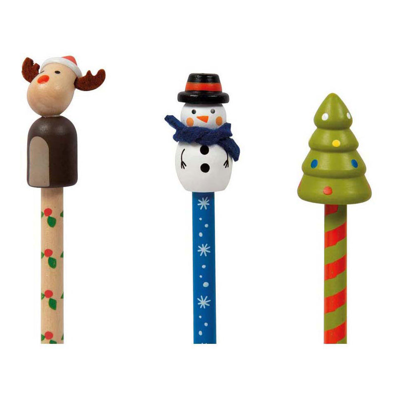 Afbeelding laden in galerijviewer, Small foot - kerstpotloden set, 6dlg.