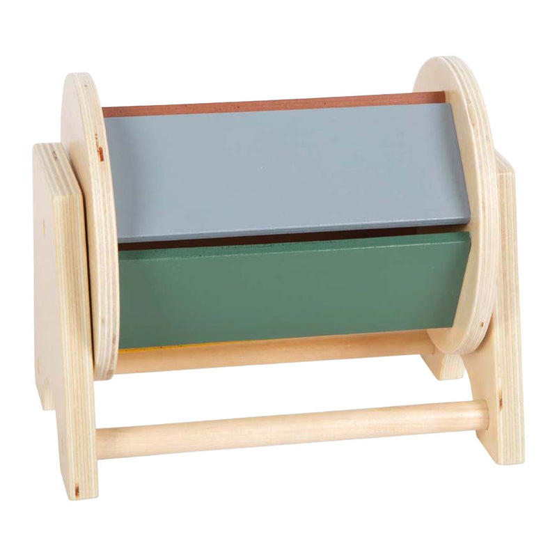 Afbeelding laden in galerijviewer, Small foot - houten montessori draaiende trommel fsc