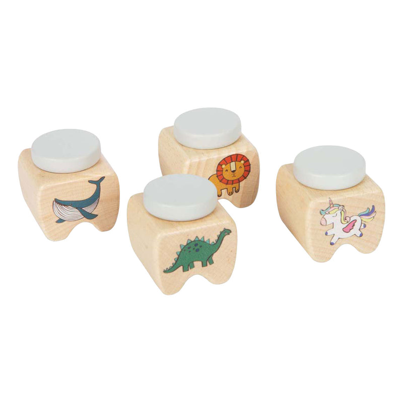 Afbeelding laden in galerijviewer, Small foot - houten melktandendoosjes - 4st.