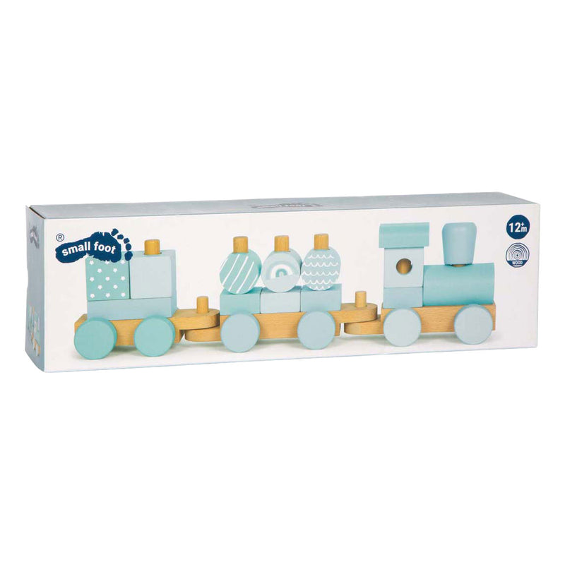 Afbeelding laden in galerijviewer, Small foot - houten trein blauw